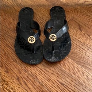 Black Tory Burch Flip flops